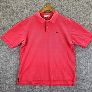 Perlis Shirt Men's Large Red Crawfish Polo Logo Vintage Single Stitch